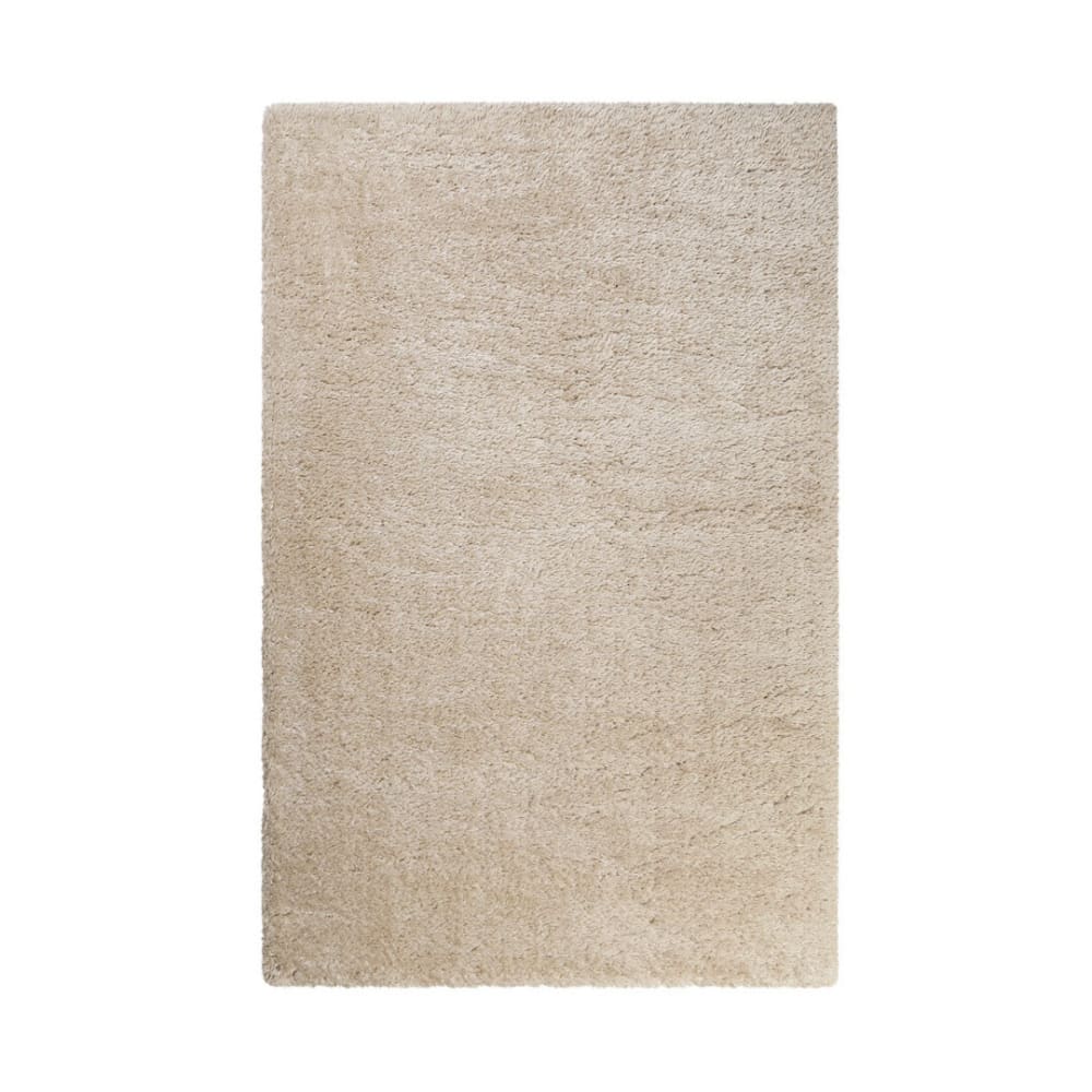Tapis uni contemporaine en polyester beige 120x170