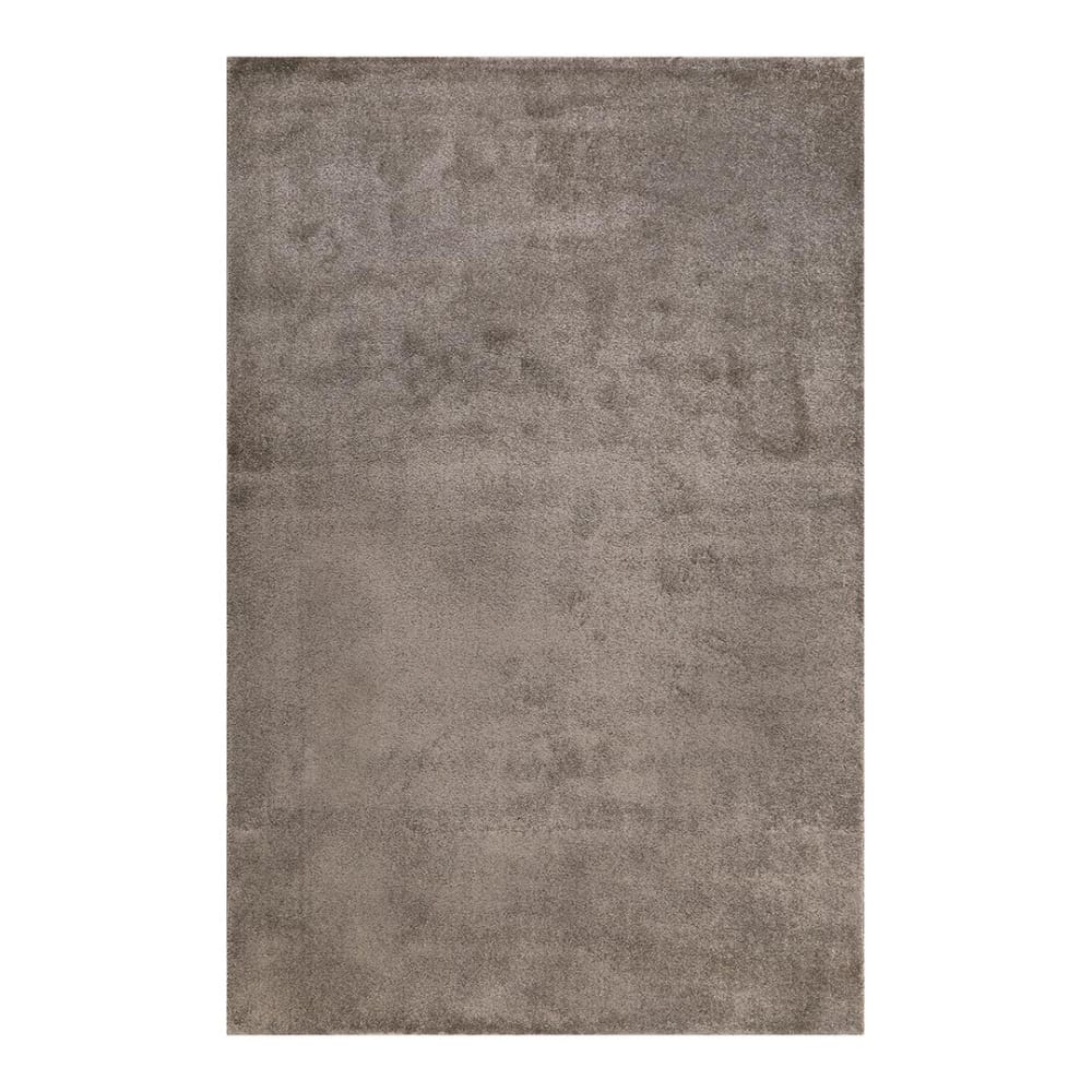 Tapis uni design en polypropylène gris 80x150