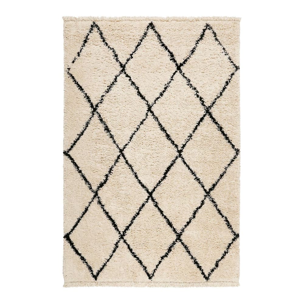 Tapis ethnique  en polypropylène crème 160x225