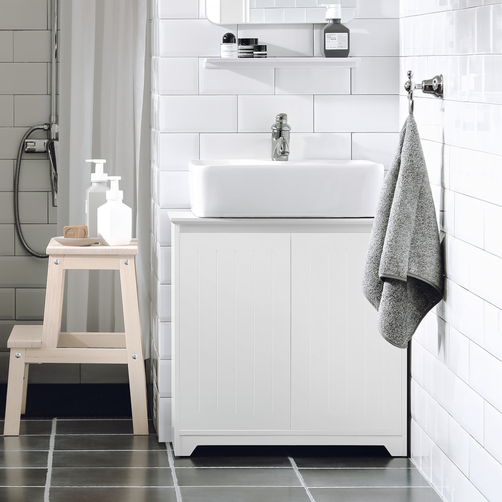 Waschbeckenunterschrank Holz Weiß - Maisons Du Monde