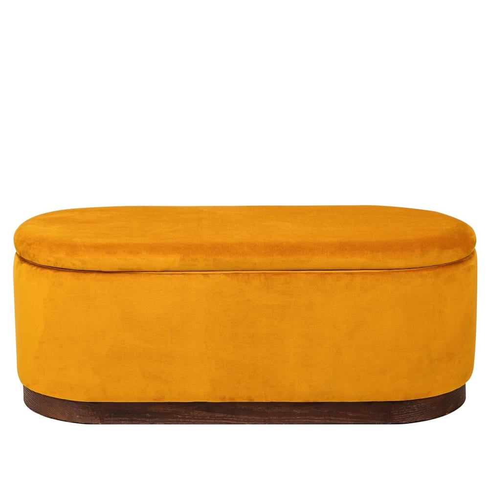Banc coffre avec rangement - jaune