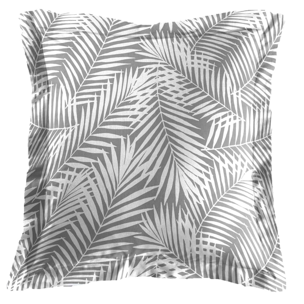 Douceur d'Intérieur Taie d'oreiller 100% coton gris 63 x 63 cm style contemporain