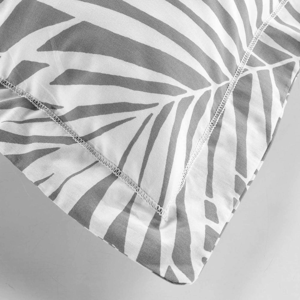 Taie d'oreiller 100% coton gris 63 x 63 cm - Maisons du Monde