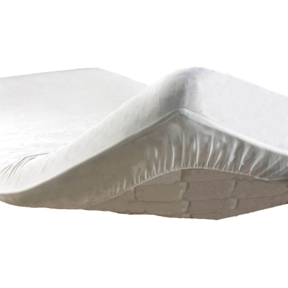 Douceur d'Intérieur Protège matelas molleton anti acarien blanc 90 x 190 cm style contemporain - Coton