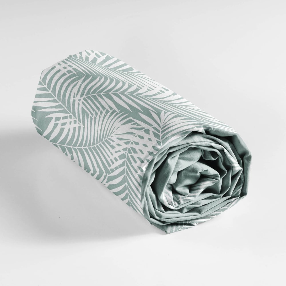 Drap housse 100% coton sauge 140 x 190 cm