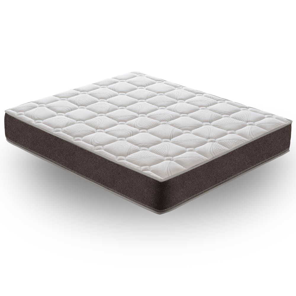 Materassiedoghe Matratze Taschenfederkern und Memory Foam 100X200 Höhe 25 cm Braun Pes - Polyester