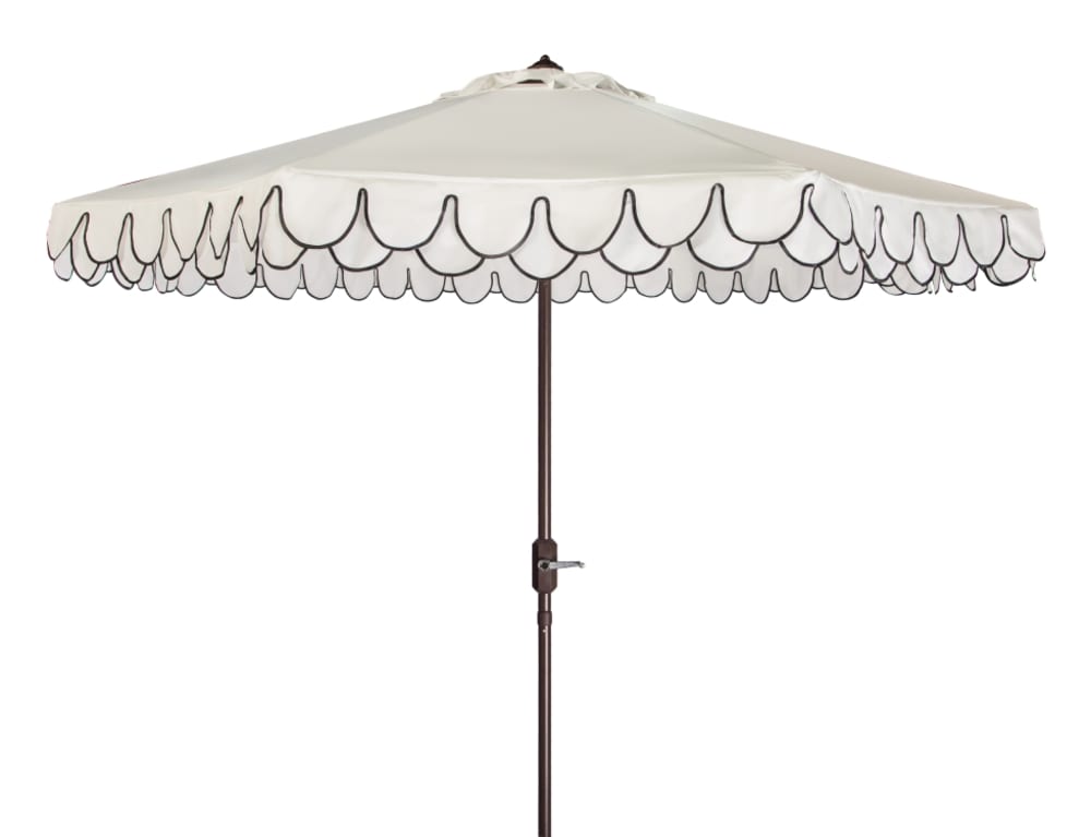 Parasol en métal blanc