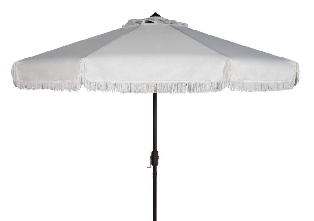 Parasol en métal blanc