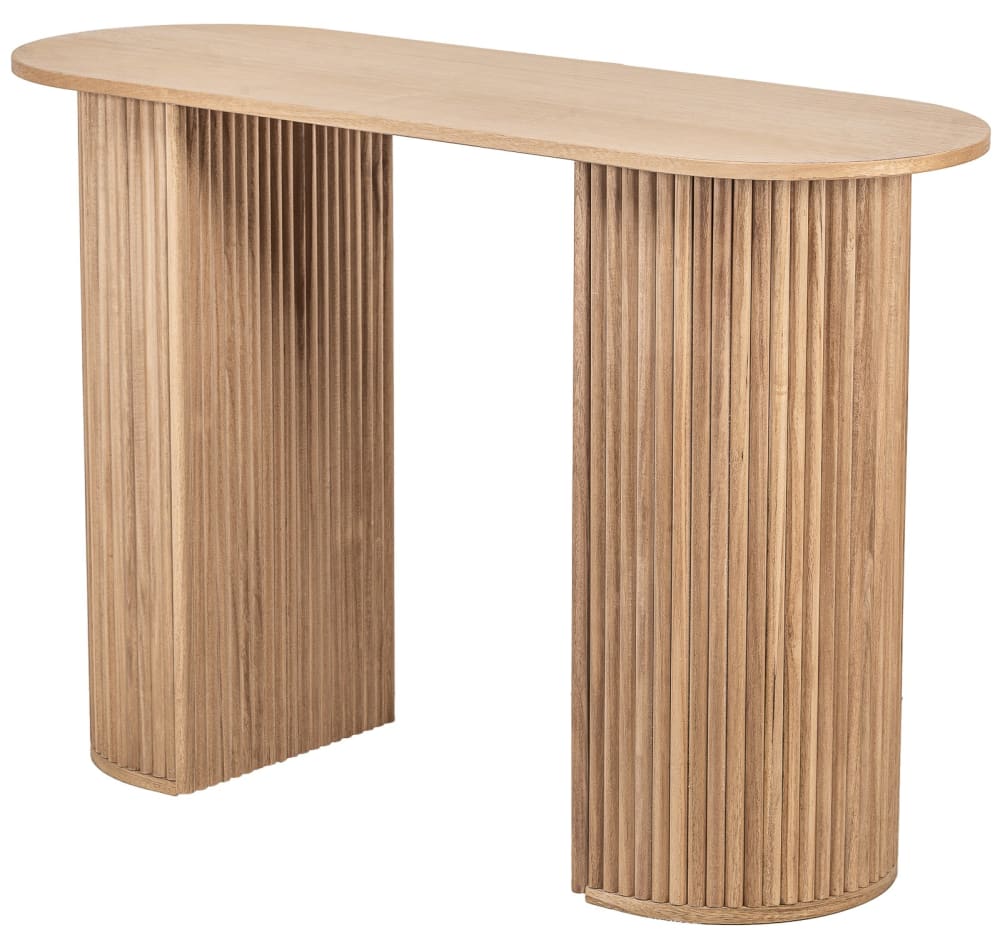 Console en bois coloris naturel