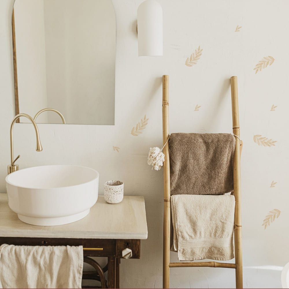 Stickers plantes de laurier beige - Maisons du Monde