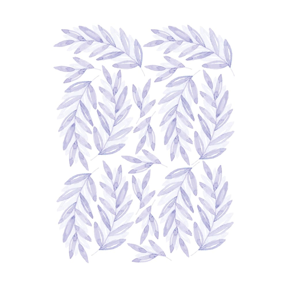 Nicolasito Stickers plantes de laurier lilas Violet Pva - Polyacétate De Vinyle