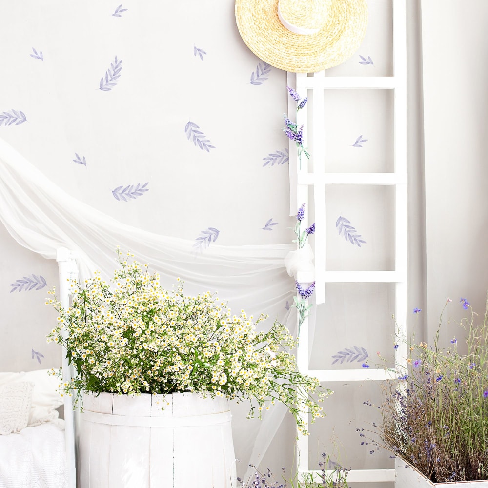 Stickers plantes de laurier lilas - Maisons du Monde