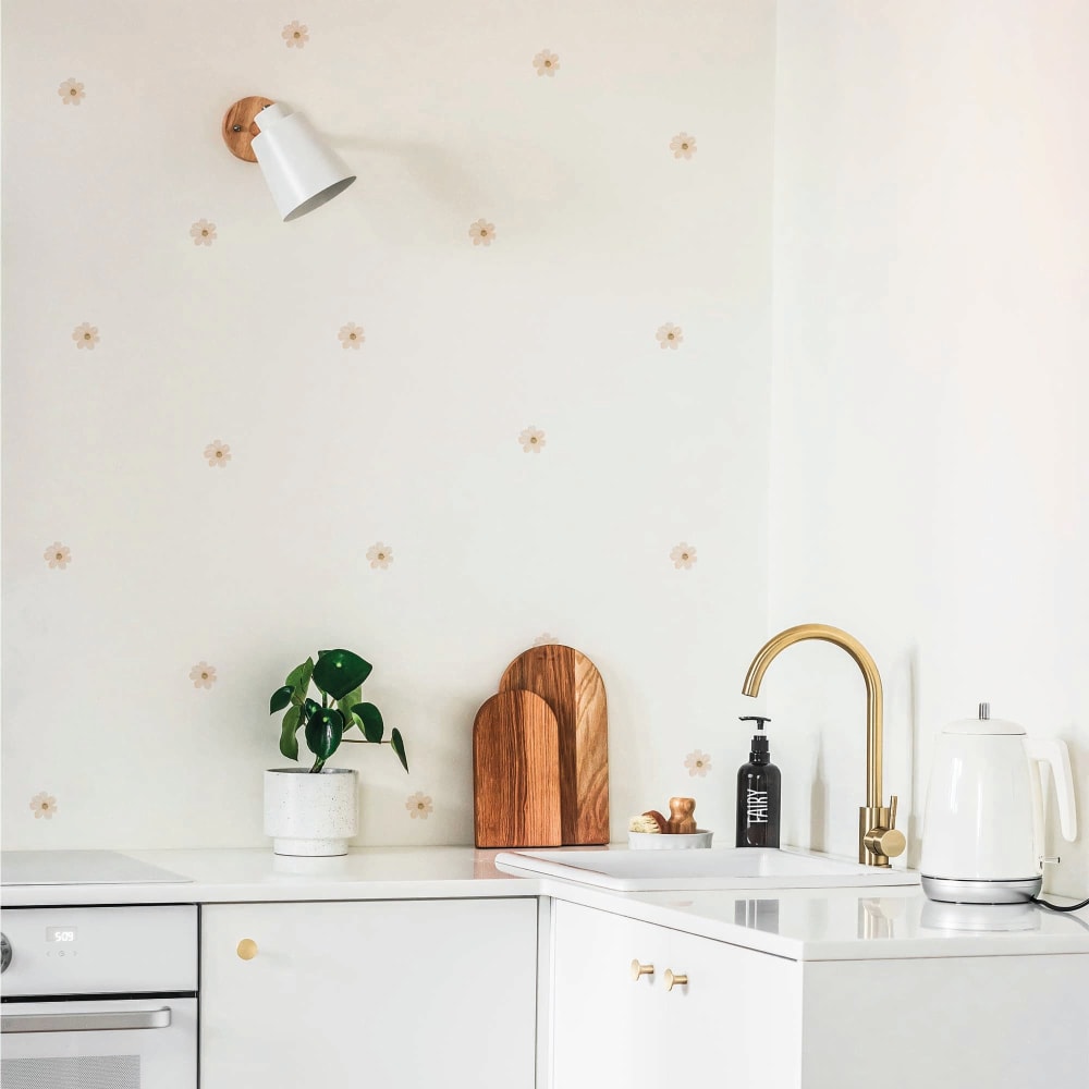 Stickers fleurs de marguerite beige - Maisons du Monde