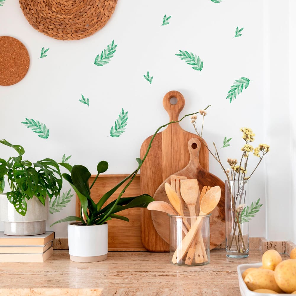 Stickers plantes de laurier vert - Maisons du Monde
