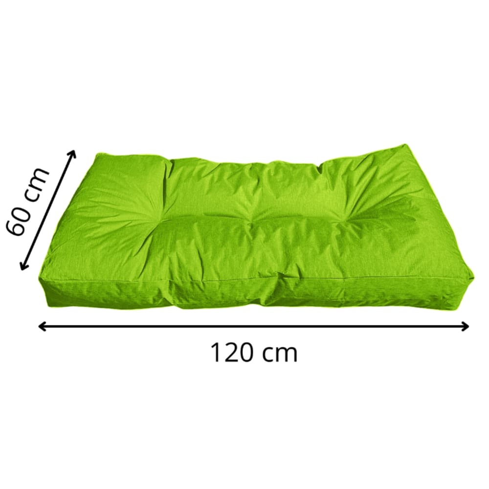 Coussin palette en polyester 120x60 cm vert - Maisons du Monde