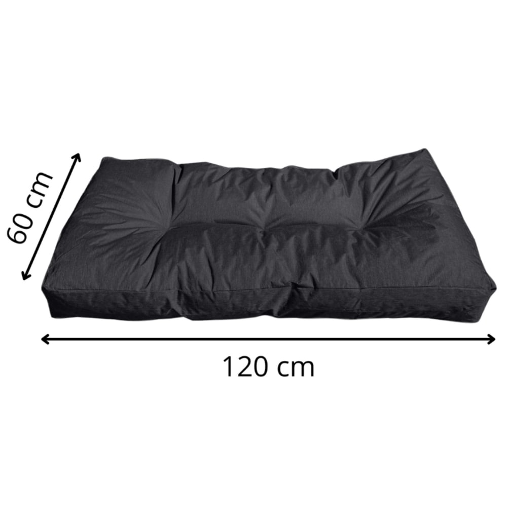 Coussin palette en polyester 120x60 cm noir - Maisons du Monde
