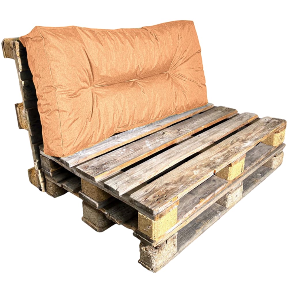 Coussin palette en polyester 120x60 cm orange