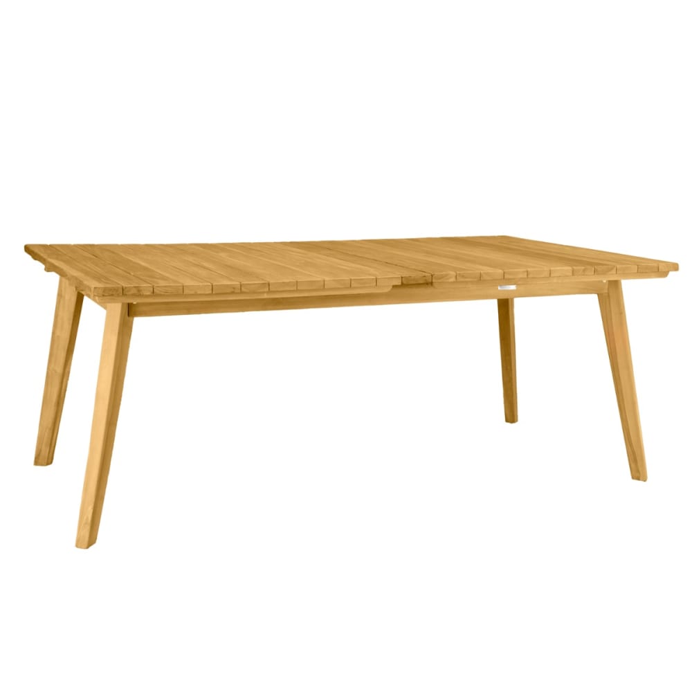 Table extensible rectangulaire teck massif 12 places