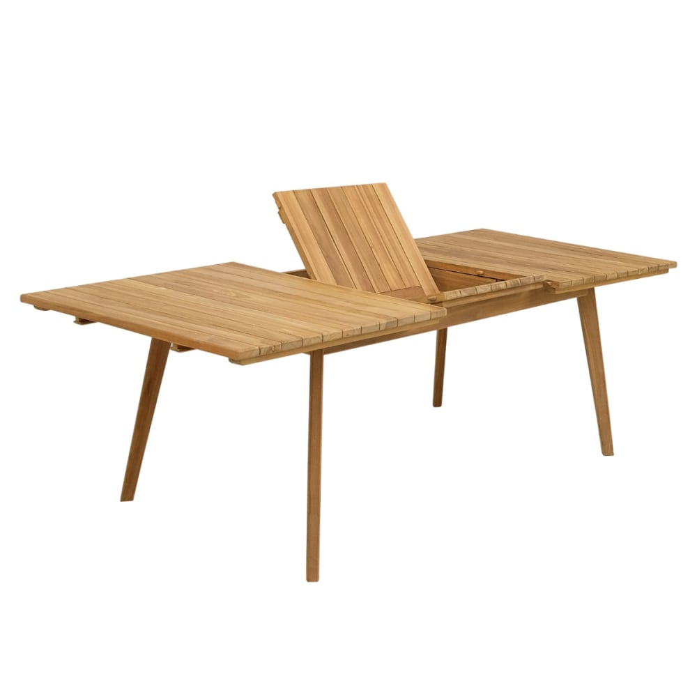 Table extensible rectangulaire teck massif 8 places