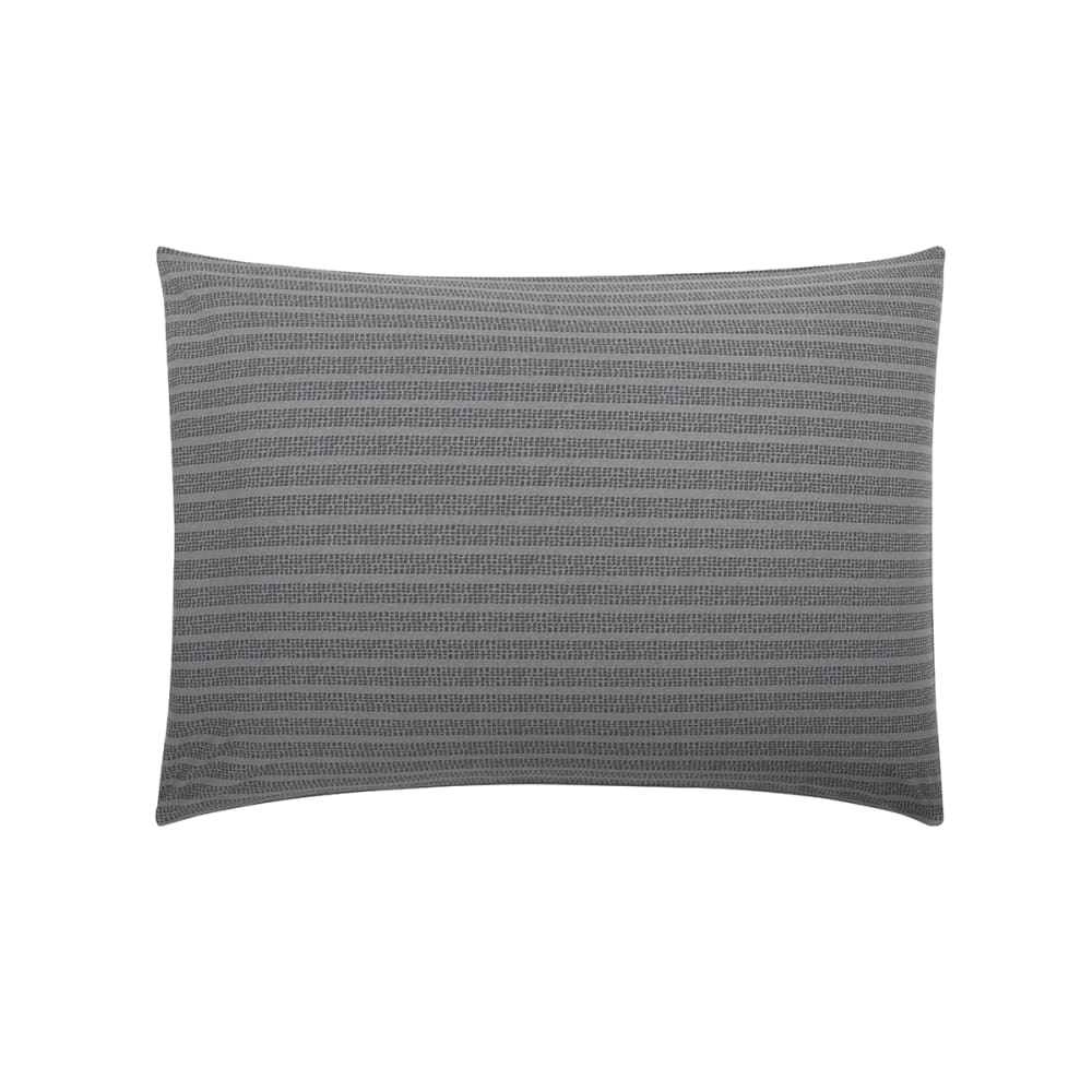 Taie d'oreiller imprimée en lyocell gris 50x70