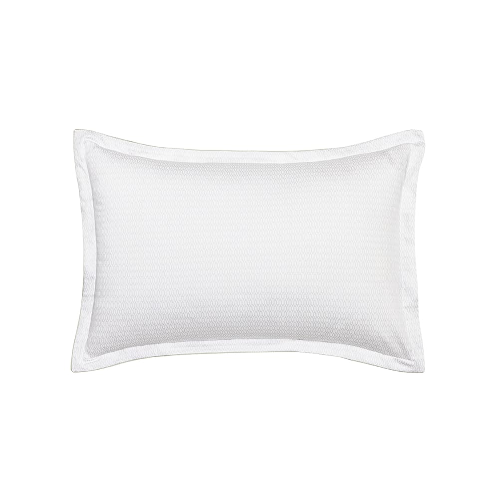 Taie d'oreiller imprimée en satin de coton bio rouge 50x75