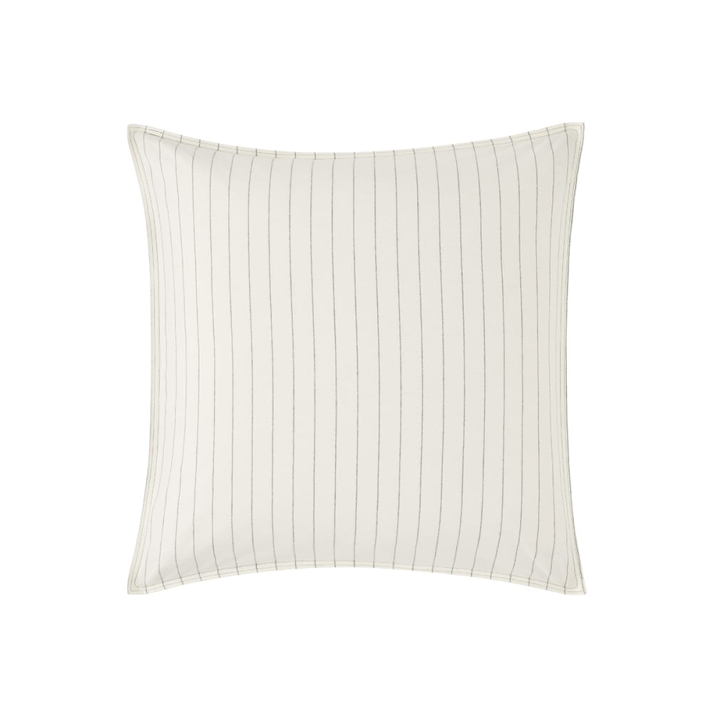 Taie d'oreiller unie en flanelle de coton beige 65x65