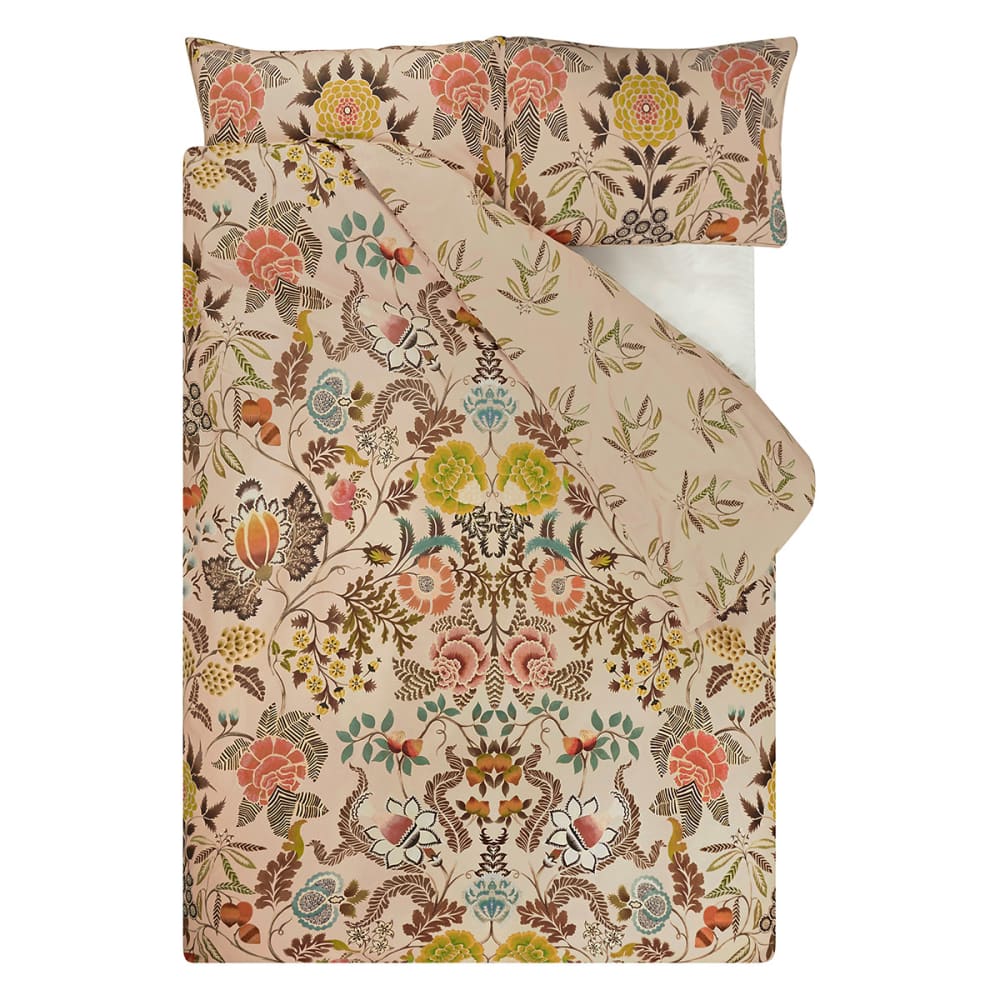 Housse de couette imprimée en percale de coton beige 200x200 — vue 3