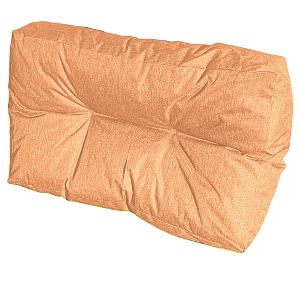 Coussin palette angle en polyester 60x40 cm orange