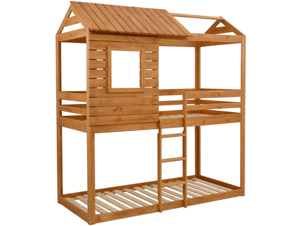 Lit superposé en bois 90x200