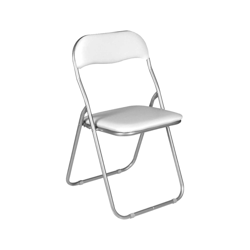 Chaise pliante en fer blanc 43x47 cm