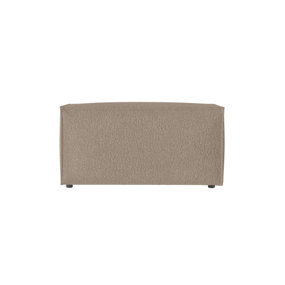 Pouf en tissu bouclette - taupe — Beyit