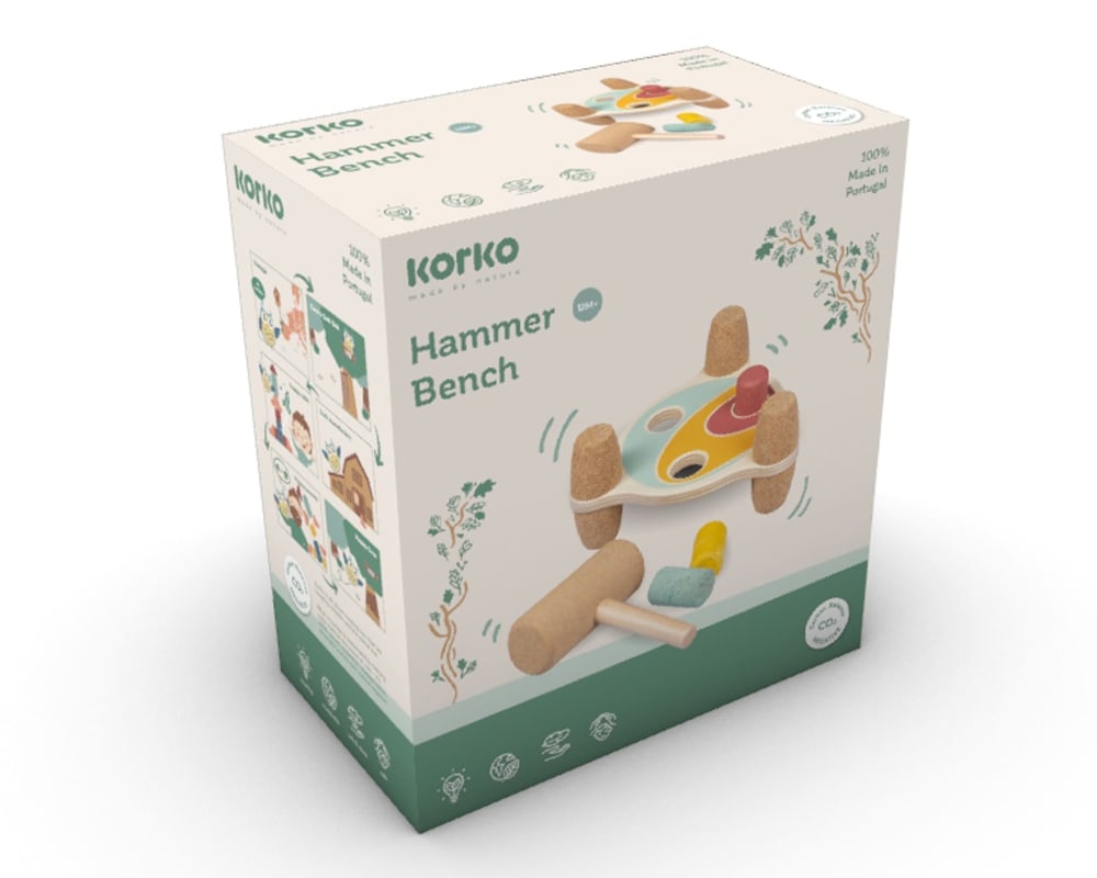 Jeu de marteau réversible en liège (Korko) - Image 2