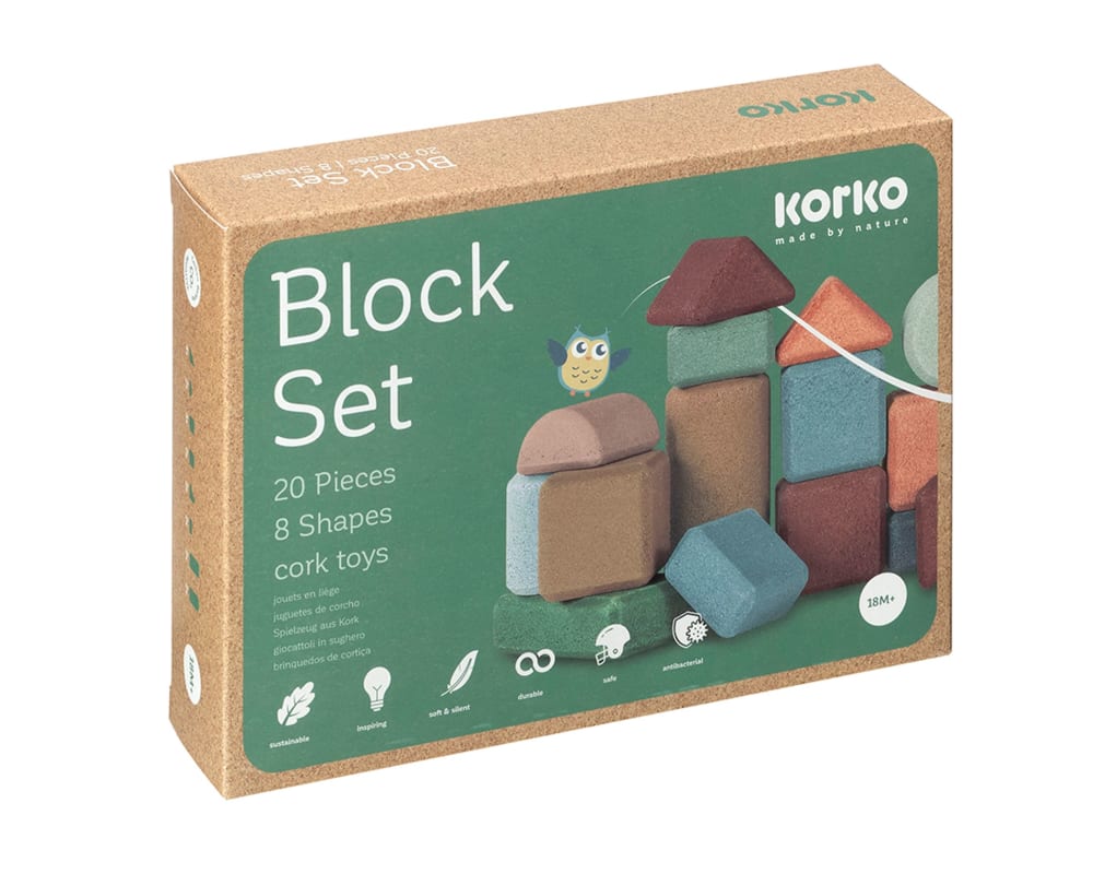 Coffret de blocs de construction en liège - 20 pcs (Korko) - Image 2