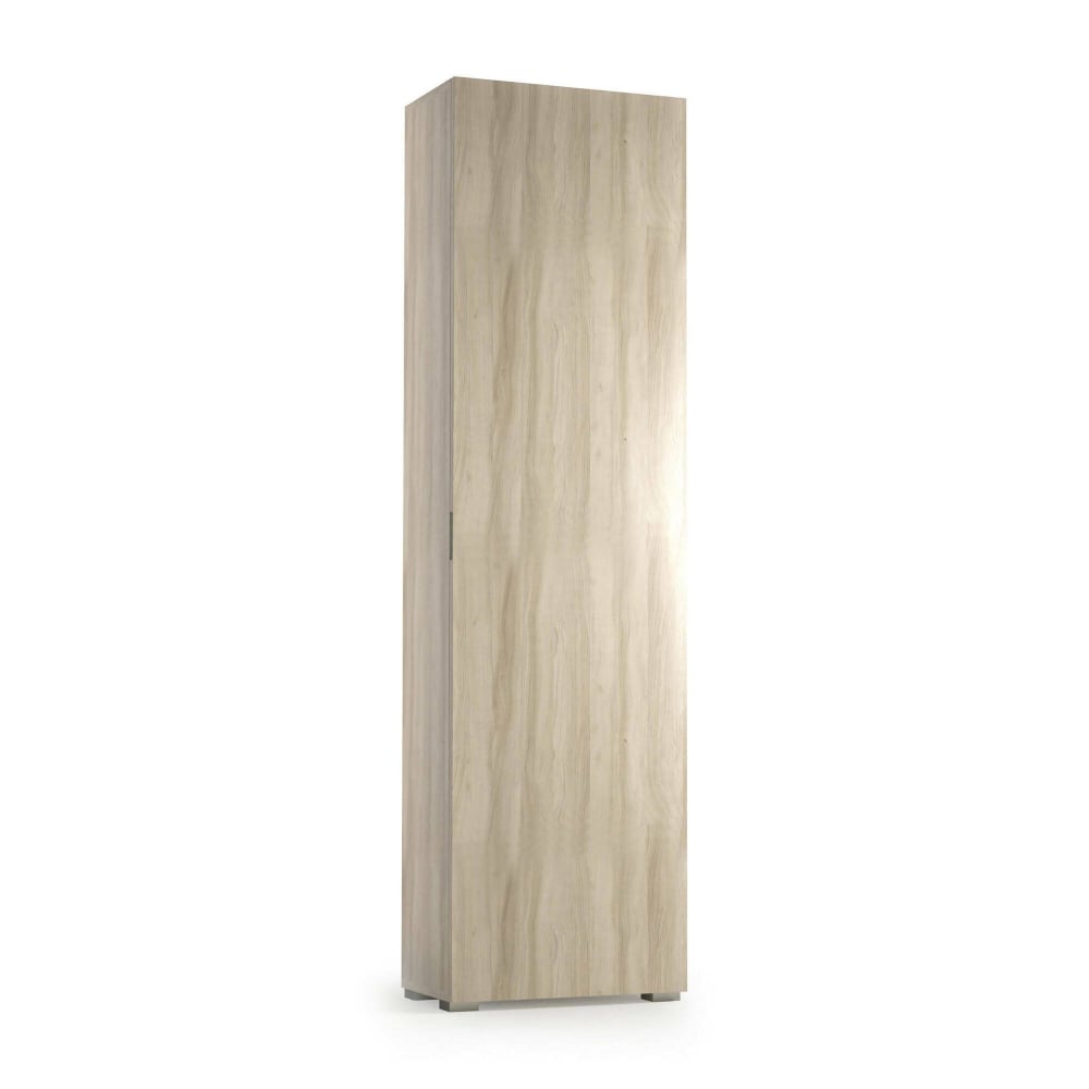 Armoire+polyvalente+1+porte+effet+bois+beige+50x30+cm