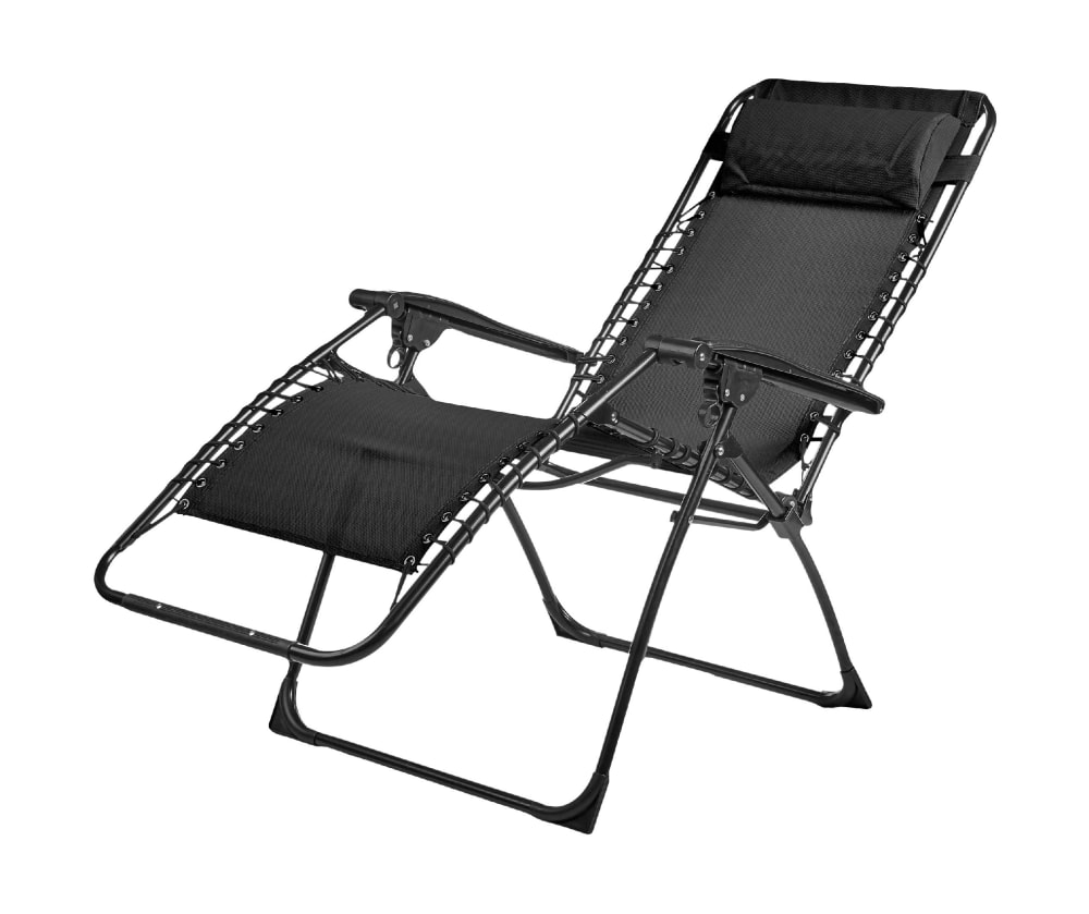 Fauteuil de jardin en acier gris anthracite