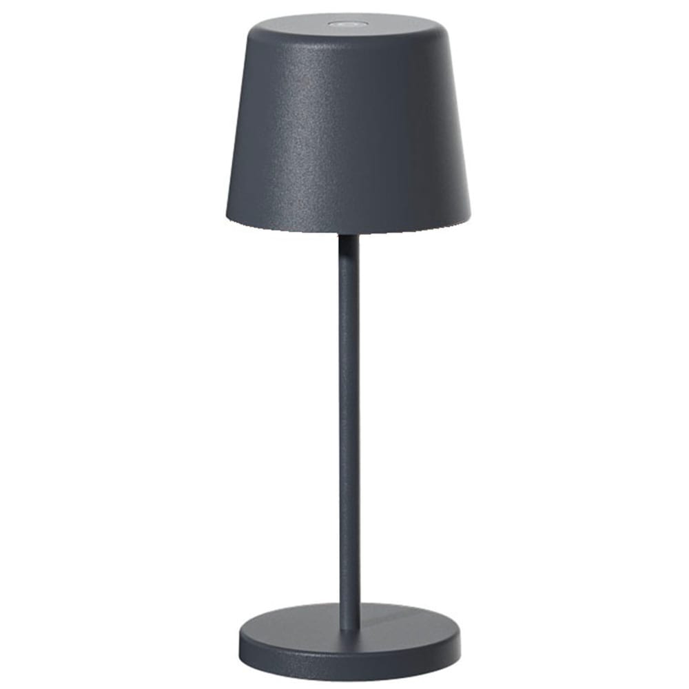 Mini lampe de table Aluminium Gris anthracite H22cm