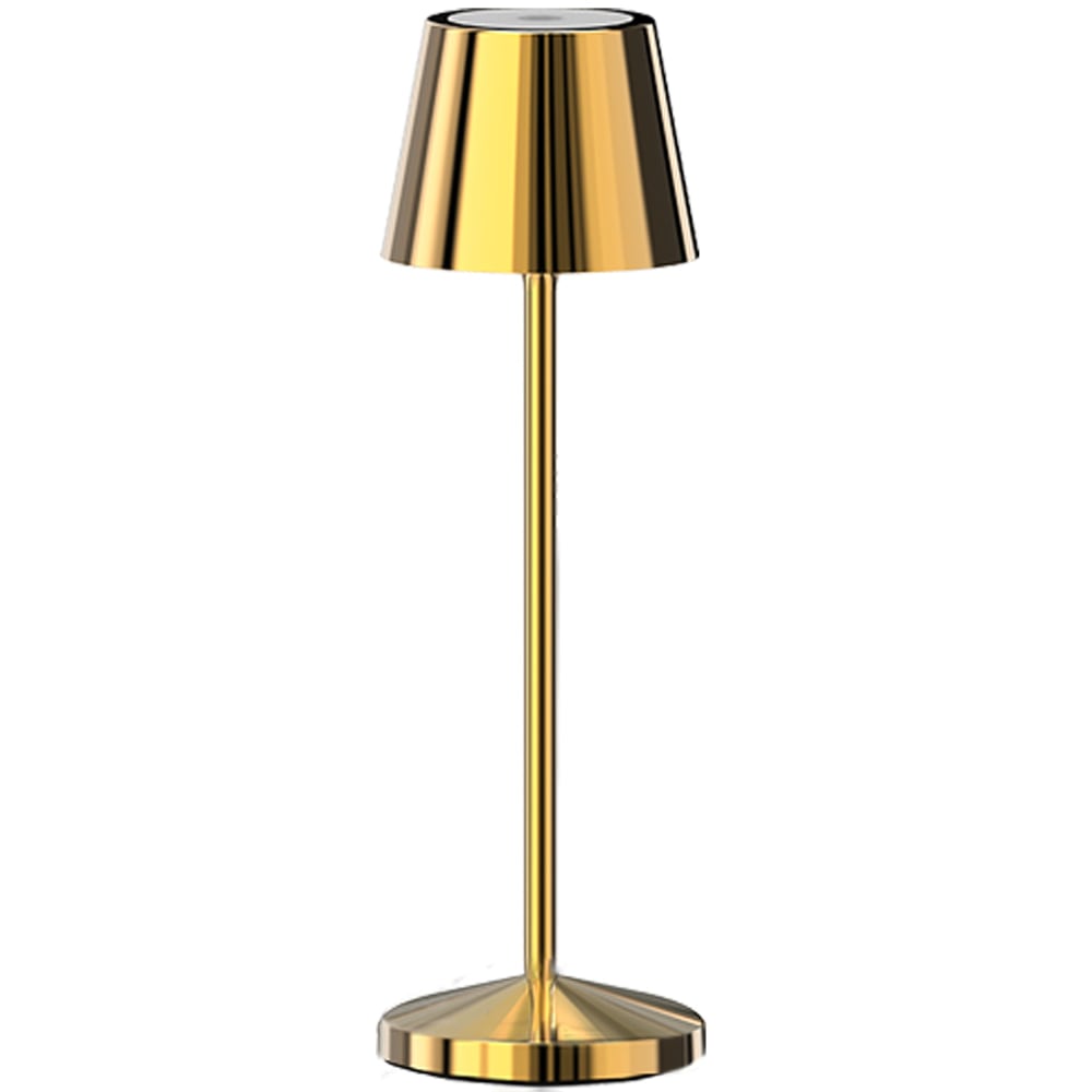 Lampe de table sans fil acier doré h25cm - Maisons du Monde