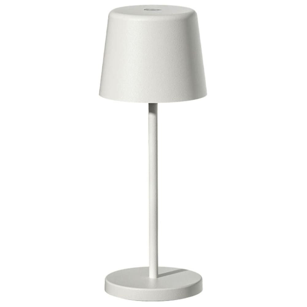 Lampe de table sans fil acier blanc h22cm - Maisons du Monde
