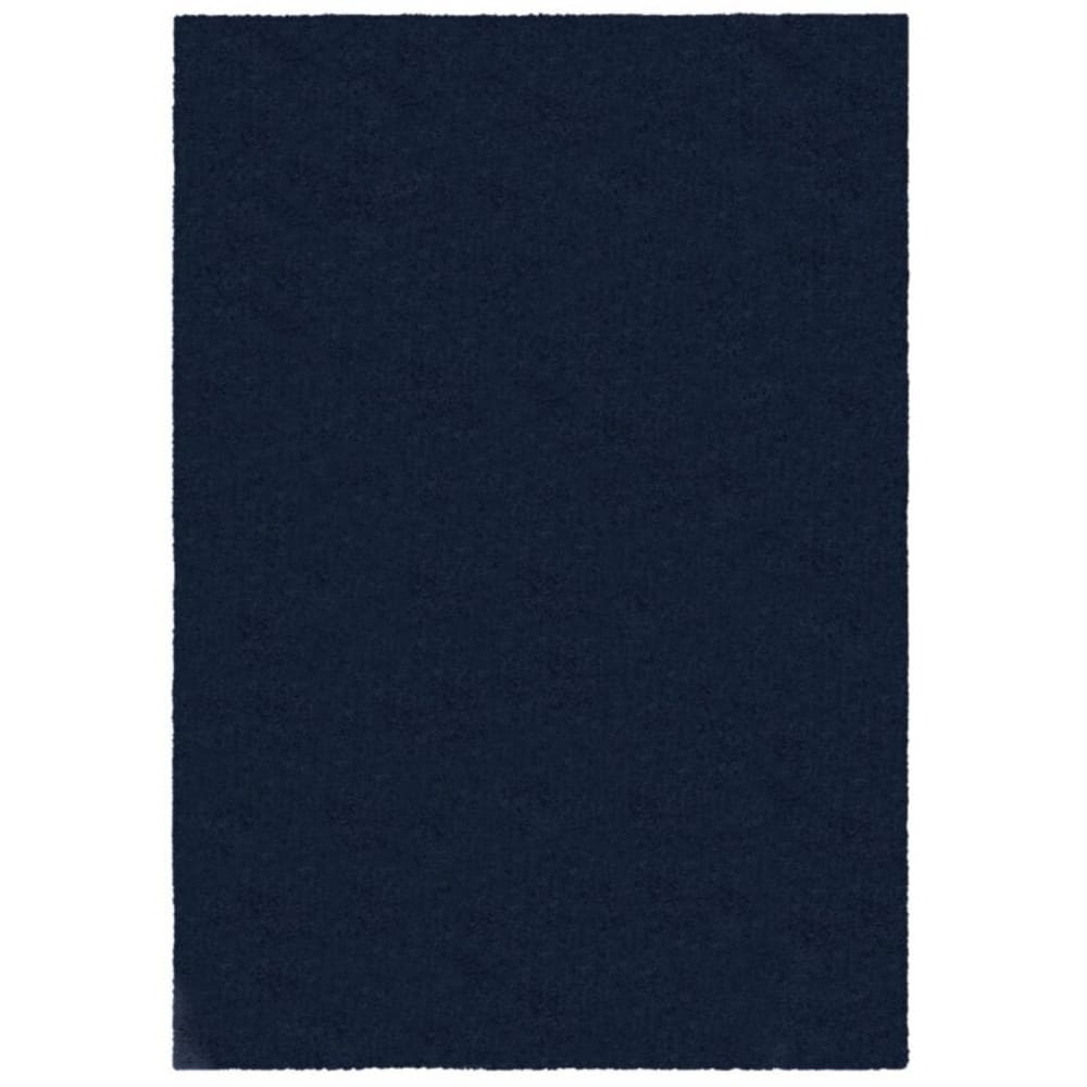 Tapis en polyester recyclé bleu marine