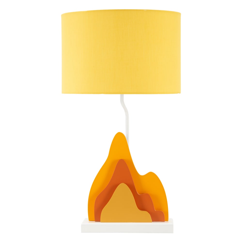 Lampe de table en bois orange 30x57 cm