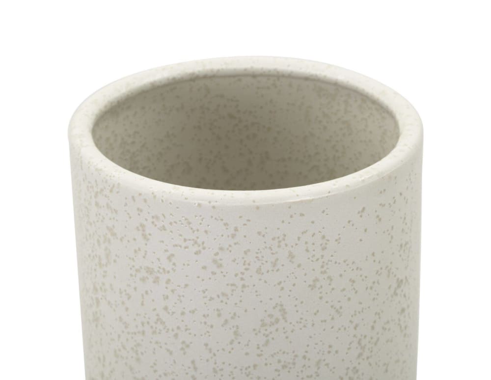 Beige Keramikvase mit Kugeln Ø cm 15,5x41 - Maisons Du Monde