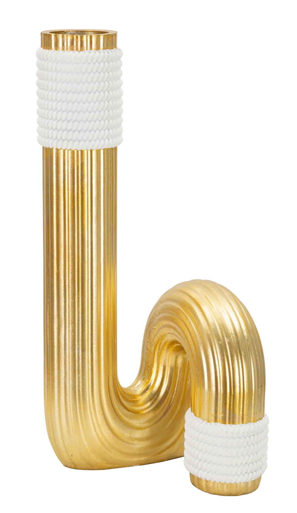 Goldene Harzvase 15,3 x 13 x 30,5 cm - Maisons Du Monde