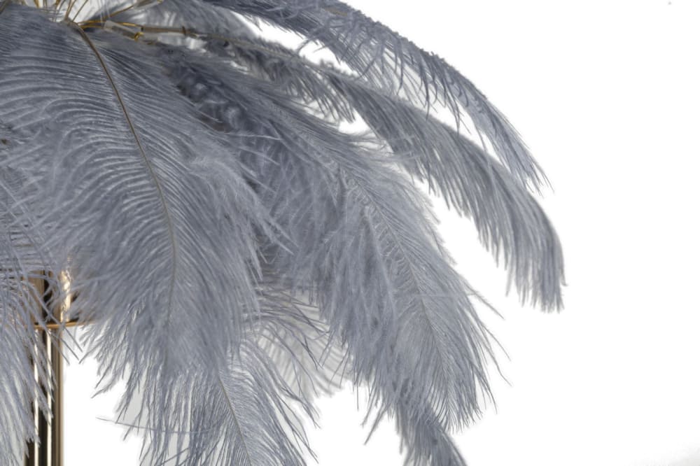 Lampe de table en métal avec plumes Ø cm 55x60 — vue 3