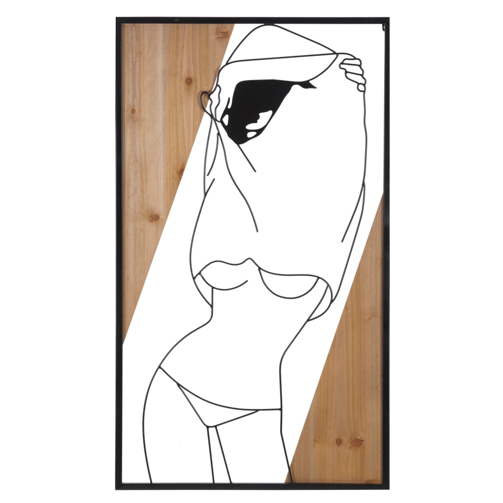 Panneau décoratif 3d - bois brun