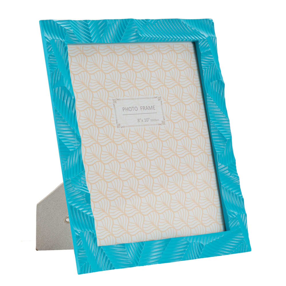 Cadre en résine bleu 25x2x30 cm