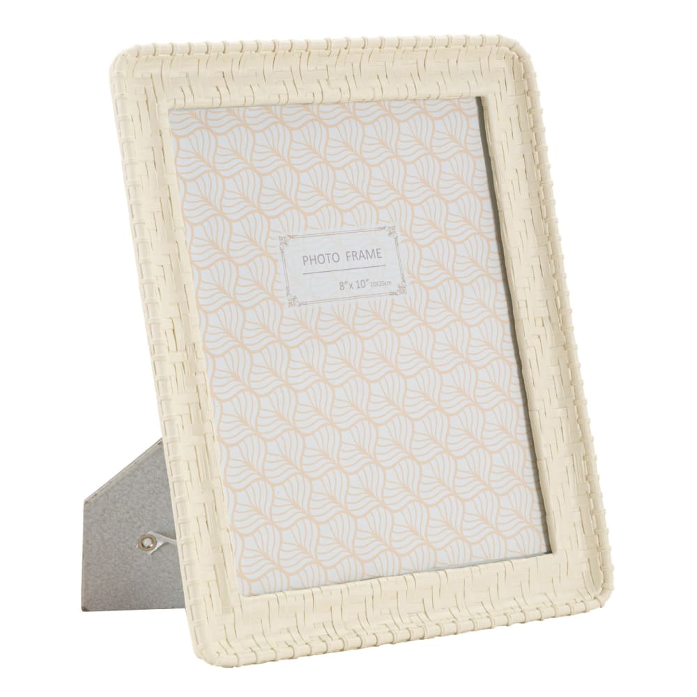 Cadre photo en résine imitation bambou beige cm 26x2x31