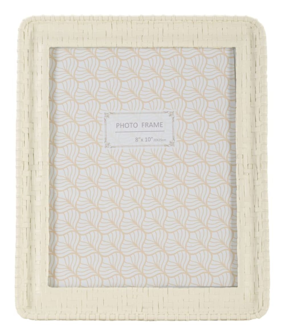Cadre photo en résine imitation bambou beige cm 26x2x31 — vue 3