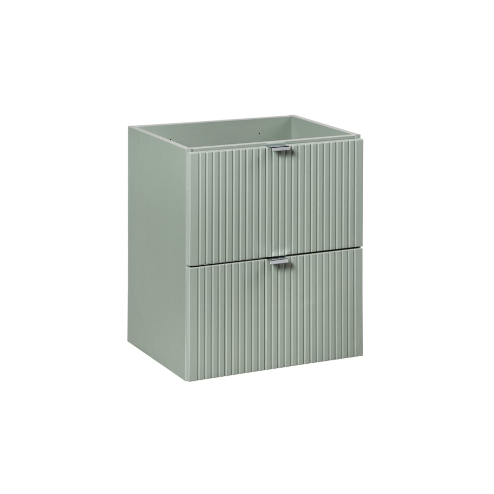 Meuble sous-vasque 2 tiroirs stratifiés vert