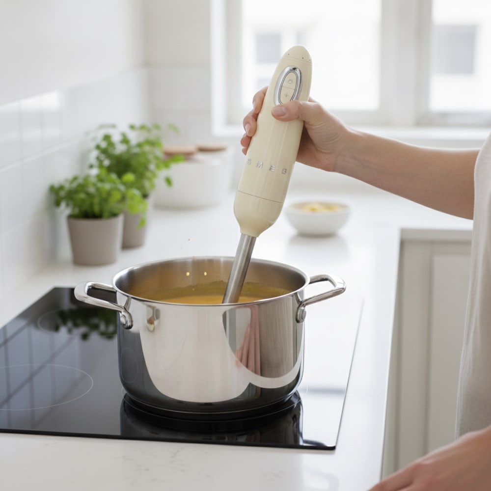 Mixeur plongeant vintage crème smeg - Maisons du Monde