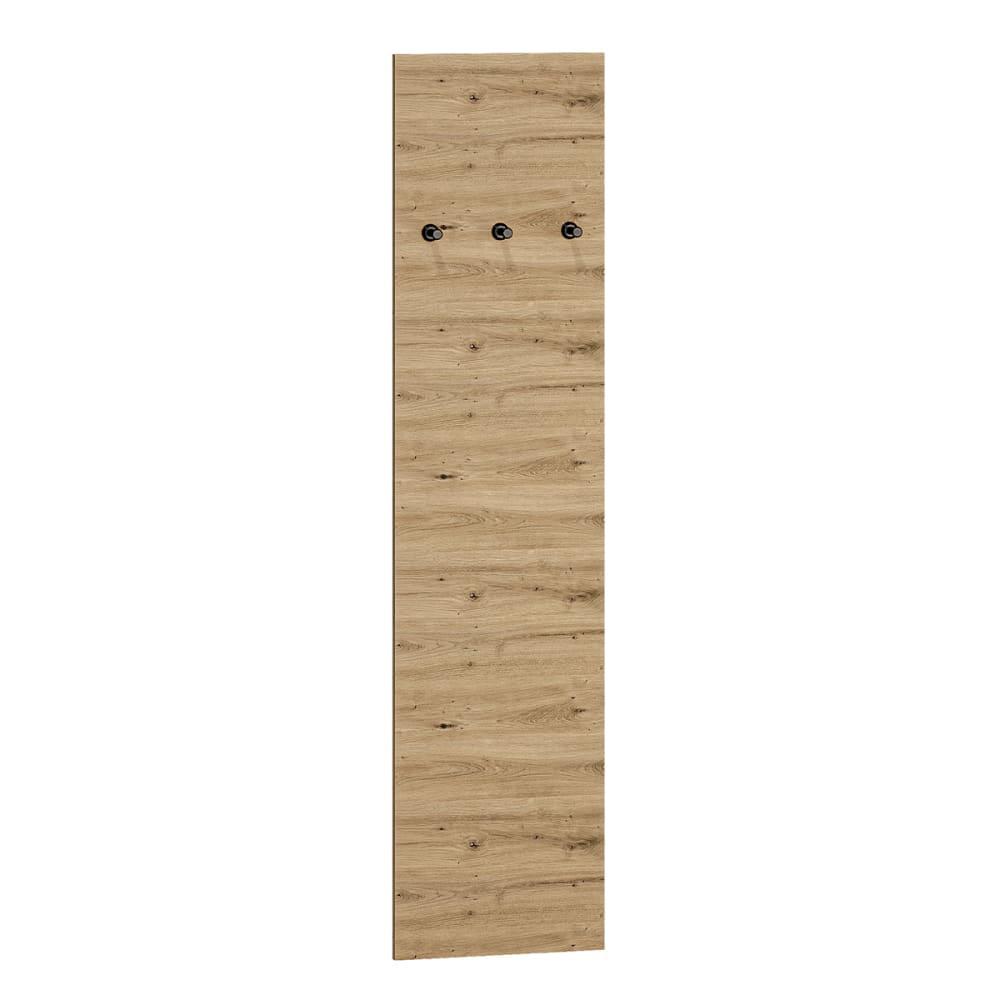 Petits meubles Porte-manteau mural 3 patères mélaminé marron - Panneau De Particules